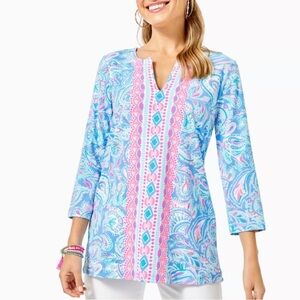 Lilly Pulitzer Karina Tunic Paisley Size Small